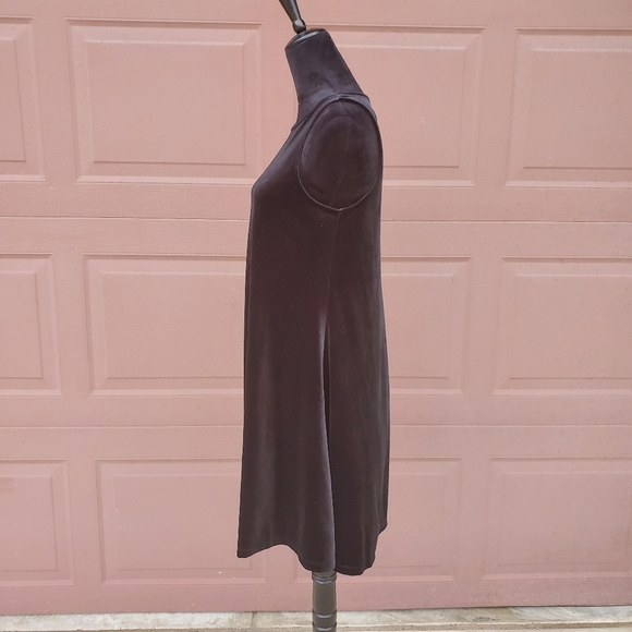 Old Navy Sleeveless Black A-Line Velour Dress Size Small Tall NWOT - Picture 7 of 12
